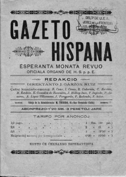 Gazeto hispana_n.002 - Federación Española de Esperanto