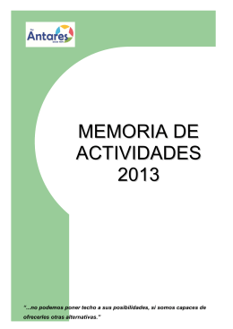 Memoria Actividades 2013 logo