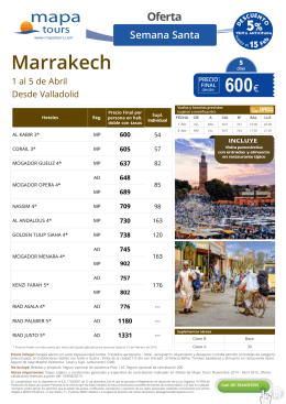 600€ Marrakech - Buceaconmigo.com