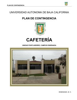 CAFETERÍA - Vicerrectoría Ensenada