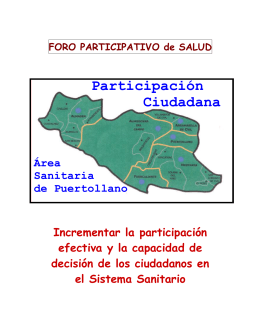 Participación Ciudadana - Area de Salud de Puertollano