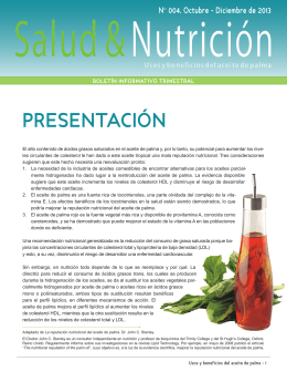 Boletín Salud y Nutrición DIciembre 2013