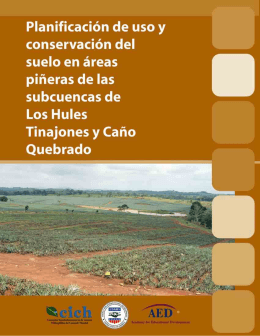 Planificación de uso y conservación de suelo en áreas piñeras de