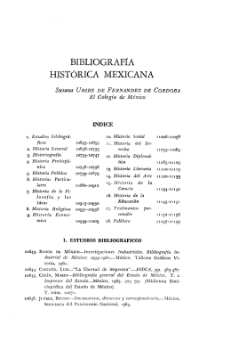 BIBLIOGRAFÍA HISTÓRICA MEXICANA