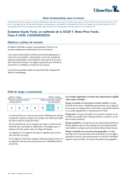 European Equity Fund, un subfondo de la SICAV T