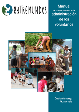 Manual administración de los voluntarios