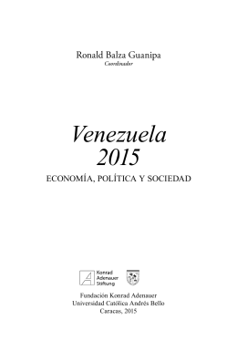 Venezuela 2015: Economía, Política y Sociedad - Konrad