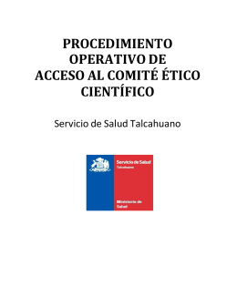 Procedimiento acceso CEC SST - Servicio de Salud Talcahuano