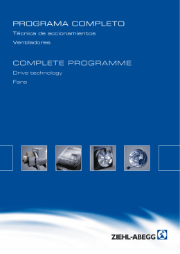 Programa completo de ventiladores y técnica de - Ziehl