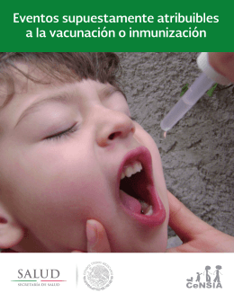 Manual de Eventos Supuestamente Atribuibles a la Vacunación o