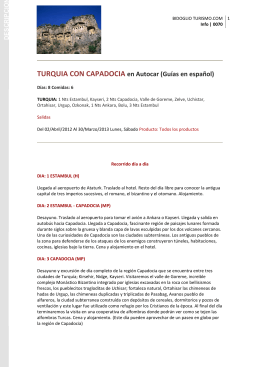 TURQUIA CON CAPADOCIA en Autocar (Guías en español)