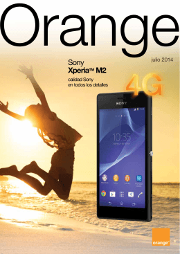 Sony XperiaTM M2 - Acerca de Orange