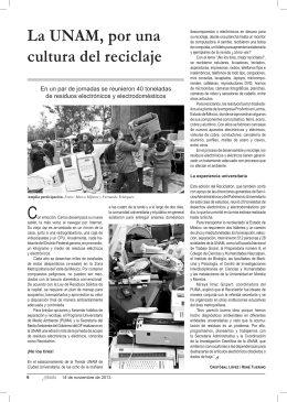 La UNAM, por una cultura del reciclaje