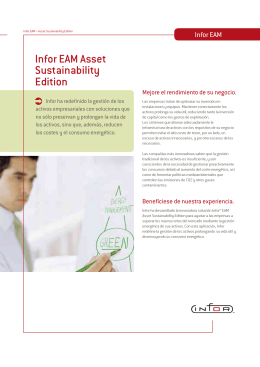 Infor EAM Sustainability Brochure