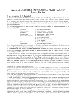 Boletín de la Sociedad Arqueológica de Toledo