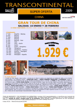 GRAN TOUR DE CHINA