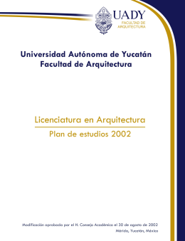 Licenciatura en Arquitectura-MEyA