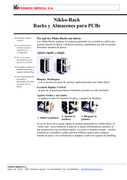 Nikko-Rack Racks y Almacenes para PCBs