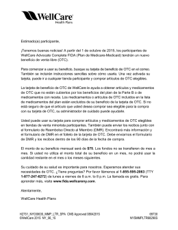 NY MMP 2015 OTC Benefit Notification Letter - SPA