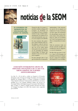 noticias de la SEOM - Sociedad Española de Oncología Médica
