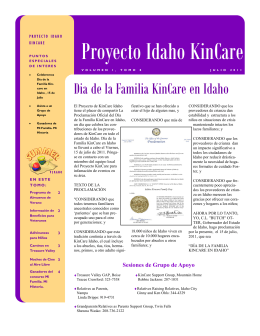 Proyecto Idaho KinCare