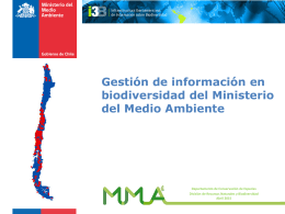 Gestión de información en biodiversidad del Ministerio del Medio