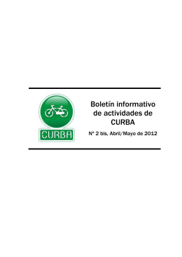 Nº 2, Abril/Mayo de 2012 - CURBA – Ciclistas Urbanos de Albacete