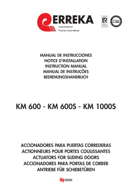 KM 600 - KM 600S - KM 1000S