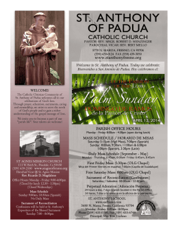 04/13/14 - St. Anthony of Padua Catholic Church