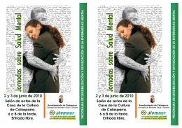 folletos jornadas - Ayuntamiento de Calasparra