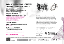 FORO INTERNACIONAL METABODY 2015 CHILE / INTERFACE
