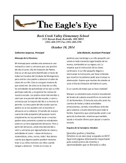 The Eagle`s Eye - Montgomery County Public Schools
