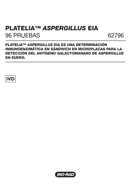 PLATELIA™ ASPERGILLUS EIA 96 PRUEBAS 62796 - Bio-Rad