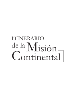 Itinerario de la Misión Continental.indd