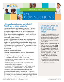 Care Connection 2014 Issue II - Spanish