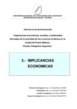 3.- IMPLICANCIAS ECONOMICAS - Facultad de Ciencias Económicas