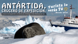 folleto pdf de la oferta “Crucero a la Antártida”