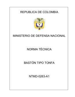 bastón tipo tonfa - Policía Nacional de Colombia