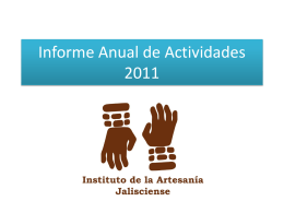 Informe Anual de Actividades 2011