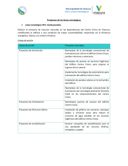 Municipalidad de Vitacura EAC y Líneas Estratégicas Productos de