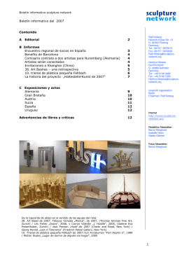 sculpture network newsletter 07