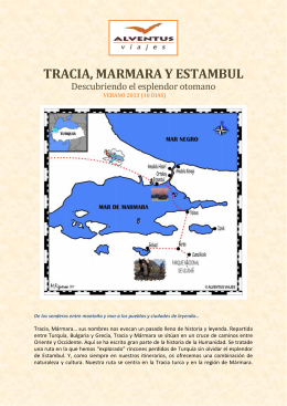 TRACIA, MARMARA Y ESTAMBUL
