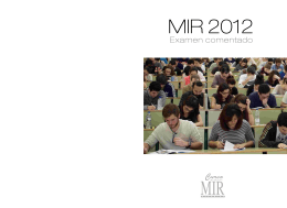 Examen MIR comentado 2012 - Curso Intensivo MIR Asturias