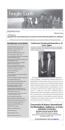 What`s in this Issue - Rotary Club Sant Pol