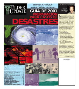 DESASTRES - Department of Elder Affairs