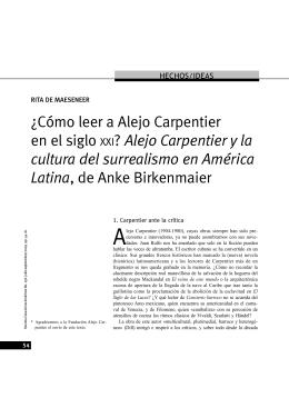 ¿Cómo leer a Alejo Carpentier