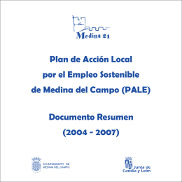 Plan de Acción Local por el Empleo Sostenible de Medina del Campo
