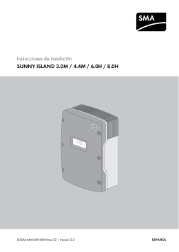 Instrucciones de instalación - SUNNY ISLAND 3.0M / 4.4M / 6.0H