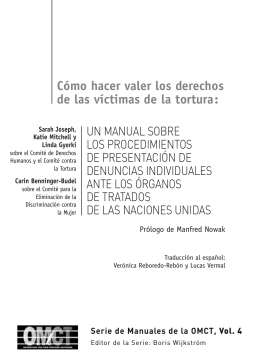 Cómo hacer valer los derechos de las víctimas de la tortura: