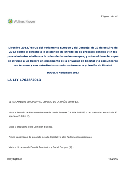 Directiva 2013/48/UE - Colegio de Abogados de Murcia